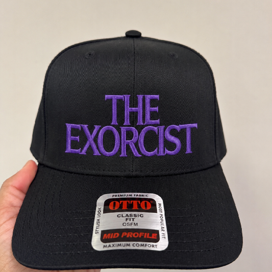 The Exorcist 1973 Classic Horror Movie Inspired Embroidered Baseball Cap - Retro Fan Merch