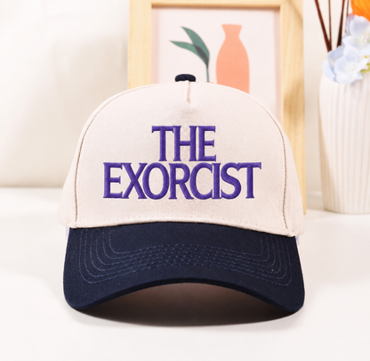 The Exorcist 1973 Classic Horror Movie Inspired Embroidered Baseball Cap - Retro Fan Merch