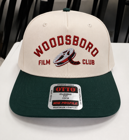 Scream Movie Inspired 'Woodsboro Film Club' Embroidered Baseball Cap - Retro 90s Horror Fan Merch