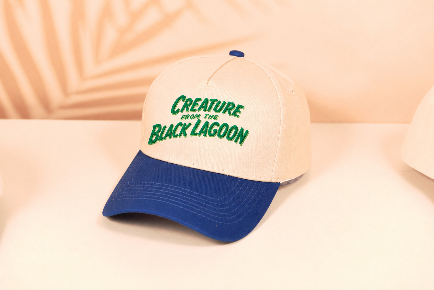 Universal Monsters 'Creature From The Black Lagoon' Embroidered Baseball Cap - Retro 1950s Classic Horror Movie Fan Merch - Stylish Black Snapback Hat