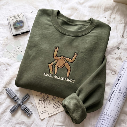 Amaze Rocky Alien Embroidered Shirt – Funny Sci-Fi Inspired Apparel