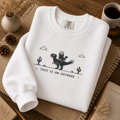 Princess Donut & Mongo Embroidered Sweatshirt – Fantasy Book Lover Apparel
