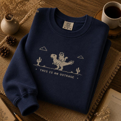 Princess Donut & Mongo Embroidered Sweatshirt – Fantasy Book Lover Apparel