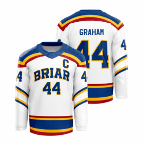 Garrett Graham Senior Replica White Jersey | Briar University Off Campus Merch